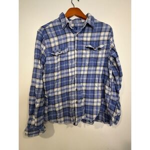 George Flannel Mens Button Up XL Plaid Causal Warm Everyday Classic Outdoor